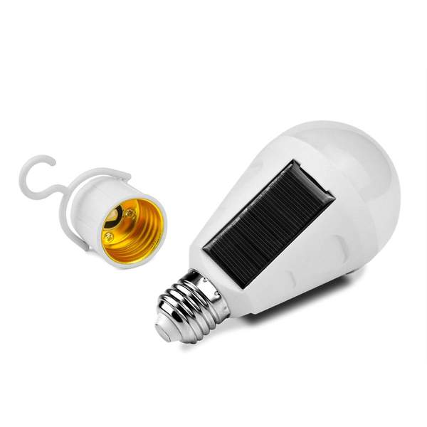 Ampoule Solaire Rechargeable à LED, Lampe d'Urgence Portable, Imperméable,  pour Tente de Camp en Plein Air, Jardin, 7W, 12W